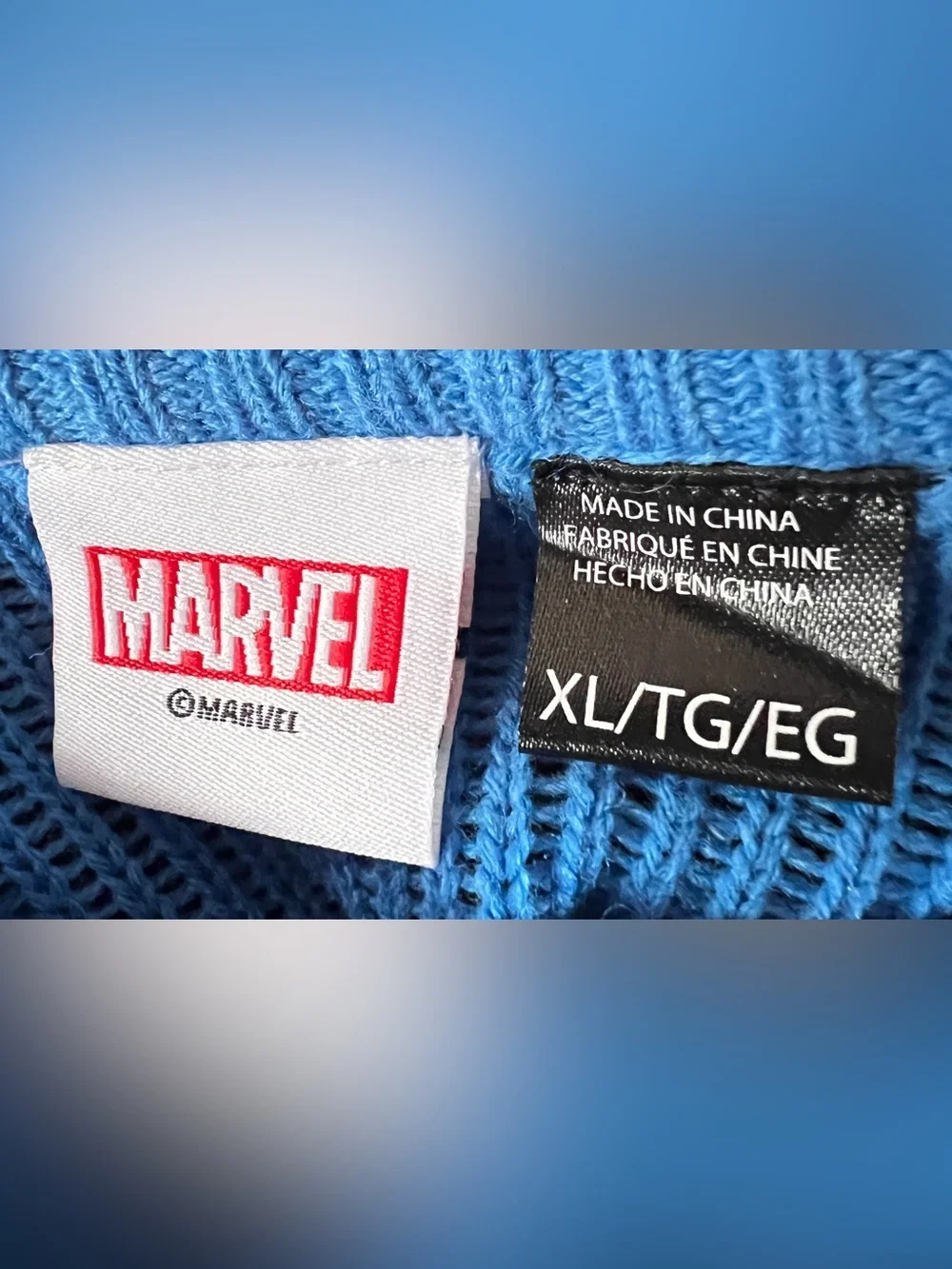 Men’s Marvel Venom Symbol Christmas Sweater Size XL